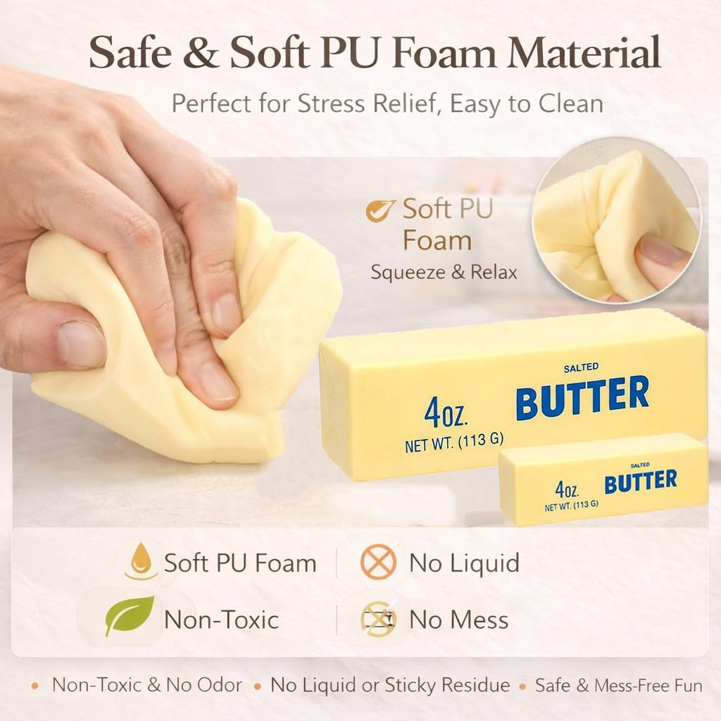 Butter Squishy, 2026 Newest Slow Rising Soft Squeeze Toy
