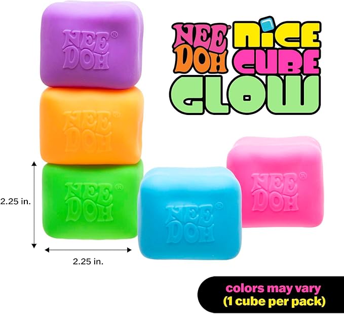 Schylling NeeDoh Nice Cube Glow